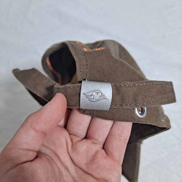 Castaway Cay Disney Cruise Line Hat Brown Surf Shack Logo Strapback Adjustable - Picture 5 of 10